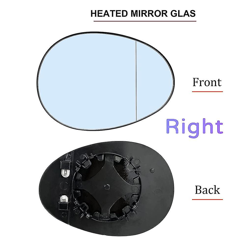 Right Side Rearview Mirror Glass Heated For Mini Clubman Cooper Countryman R55 R56 R57 R58 R59 R60