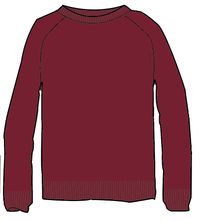 Cove Recycled Knitted Jumper - Rhubarb