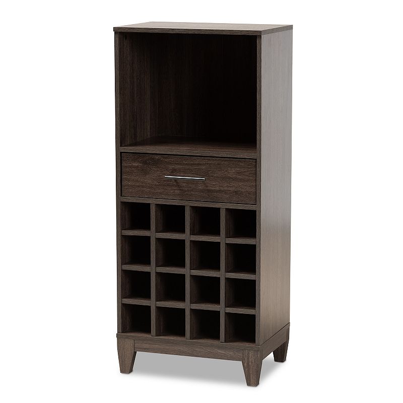 Baxton Studio Trenton Bar Wine Cabinet