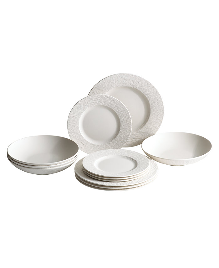 Villeroy and Boch Manufacture Rock 12-Pc. Dinnerware Set