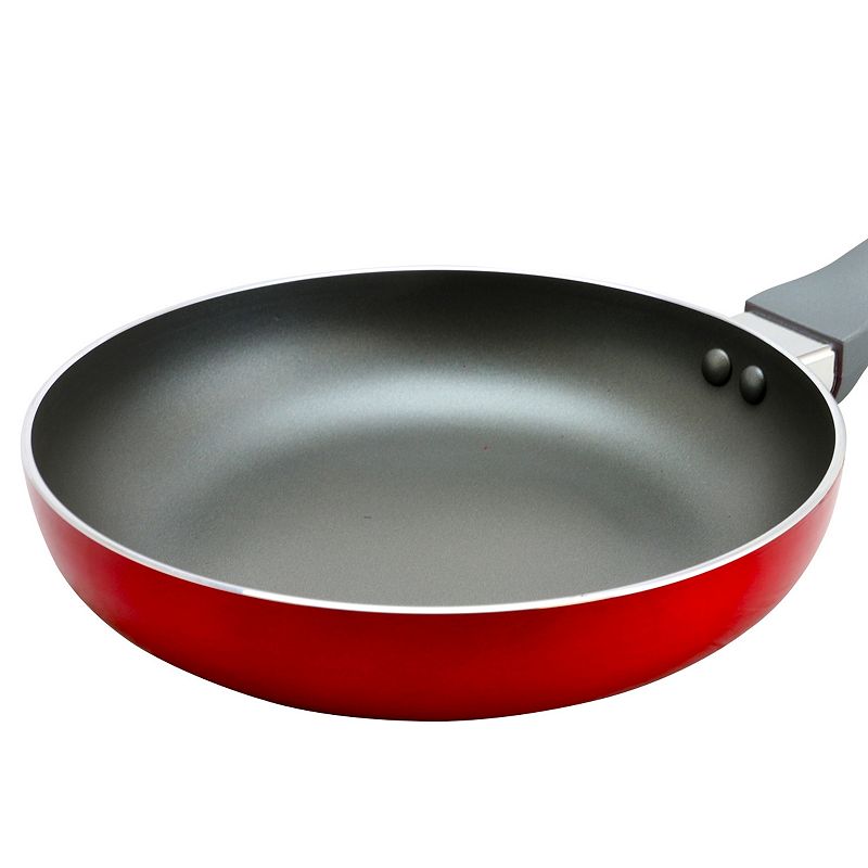 Oster Cocina Herscher 8 Inch Aluminum Frying Pan in Red