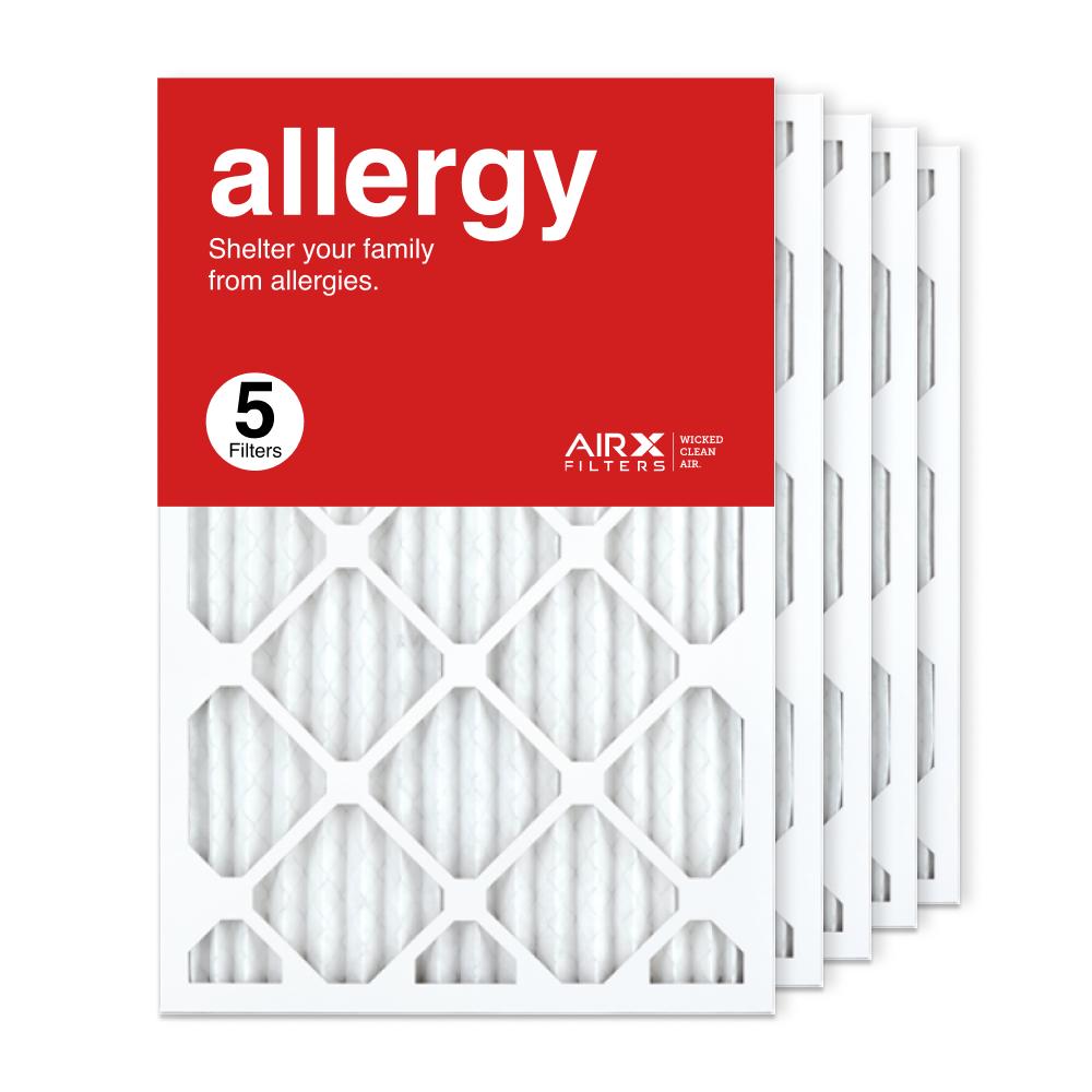 AIRx Filters 16x25x1 Air Filter MERV 11 Pleated HVAC AC Furnace Air Filter， Allergy 5-Pack Made in the USA