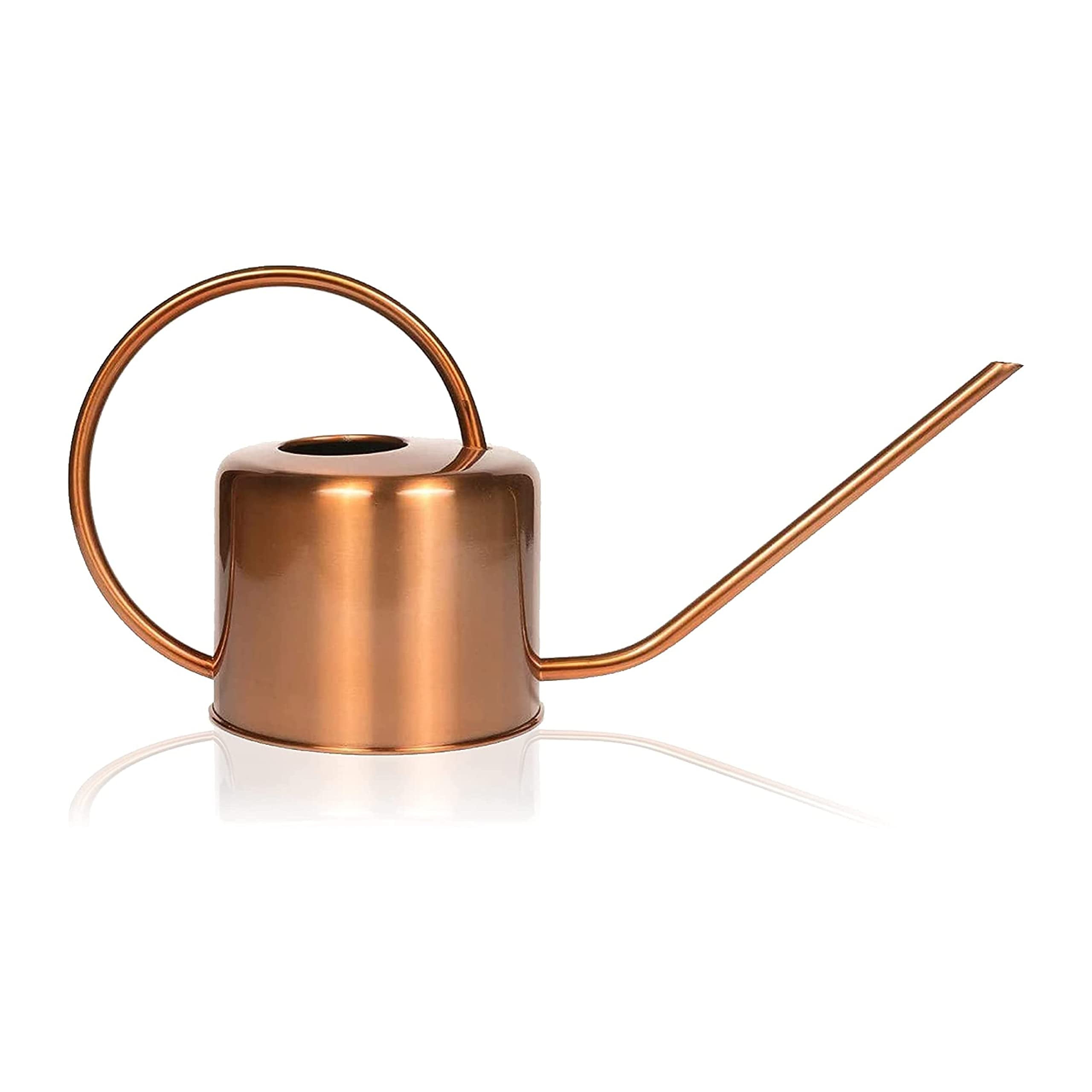 Homarden Copper Colored 40Oz Watering Can - Metal Watering Can With Easy Pour