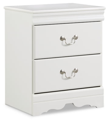 Signature Design by Ashley Anarasia Traditional Children's 2 Drawer Nightstand, White