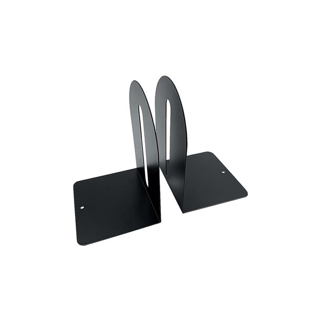 Huron 5 5 Steel Bookends Black Pair Hasz0089