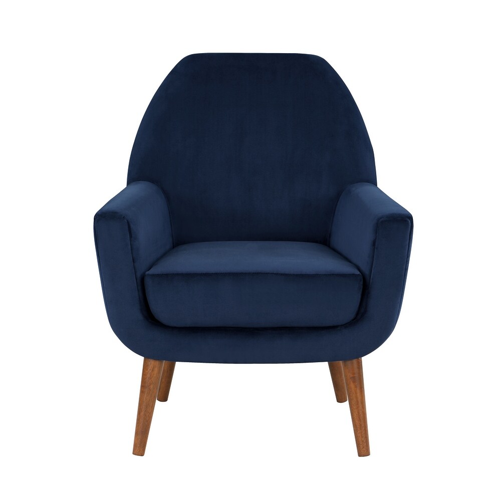 Adrian Mid Century Velvet Arm Chair by Greyson Living