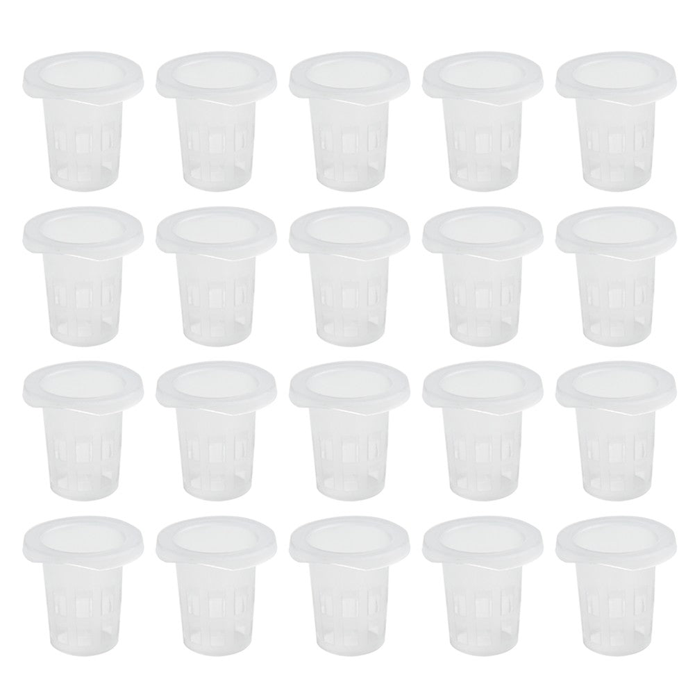 Ruibeauty 100Pcs Vegetable Net Cup Slotted Mesh Soilless Culture Vegetables Pots Hydroponic