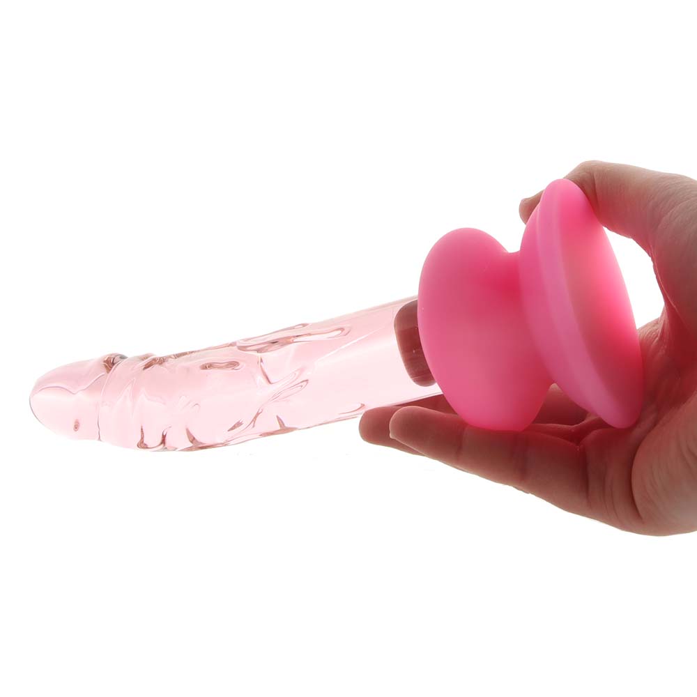 Icicles No. 86 Glass Dildo in Pink