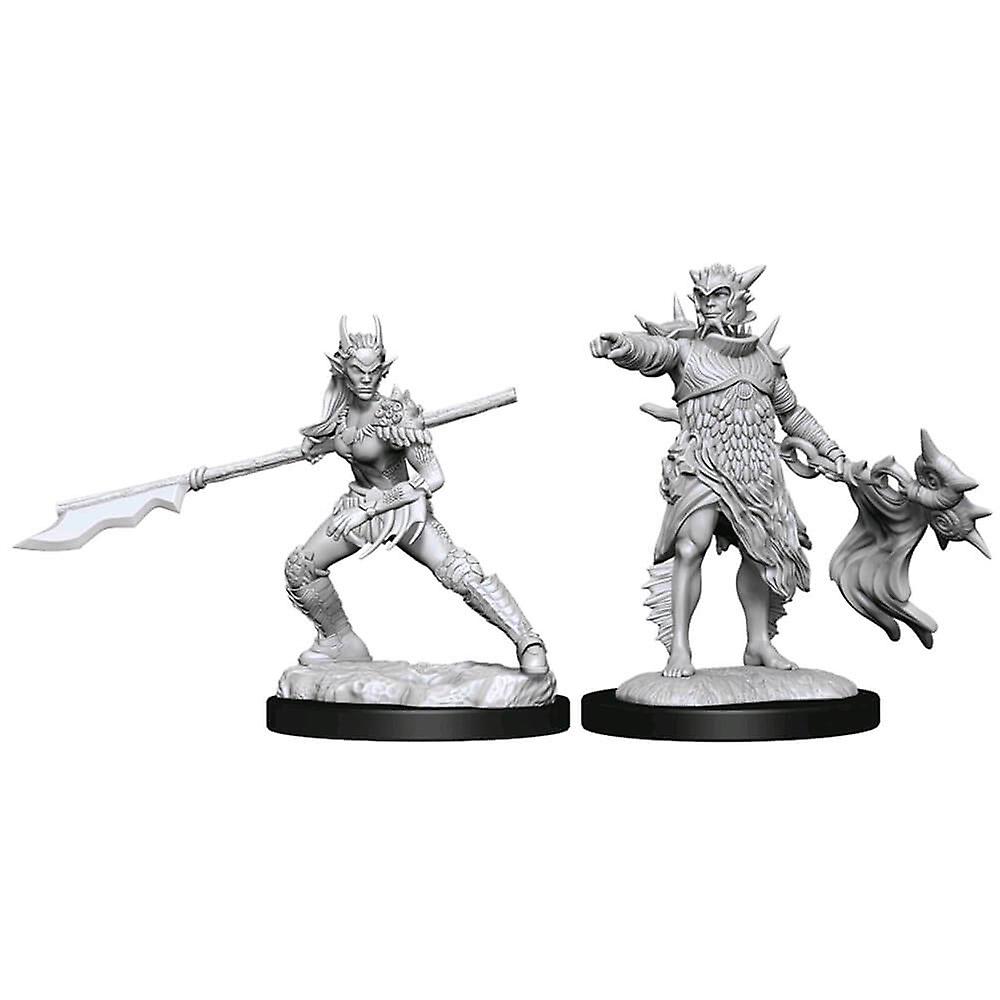 MG Unpainted Miniatures Coralhelm Commander and Halimar