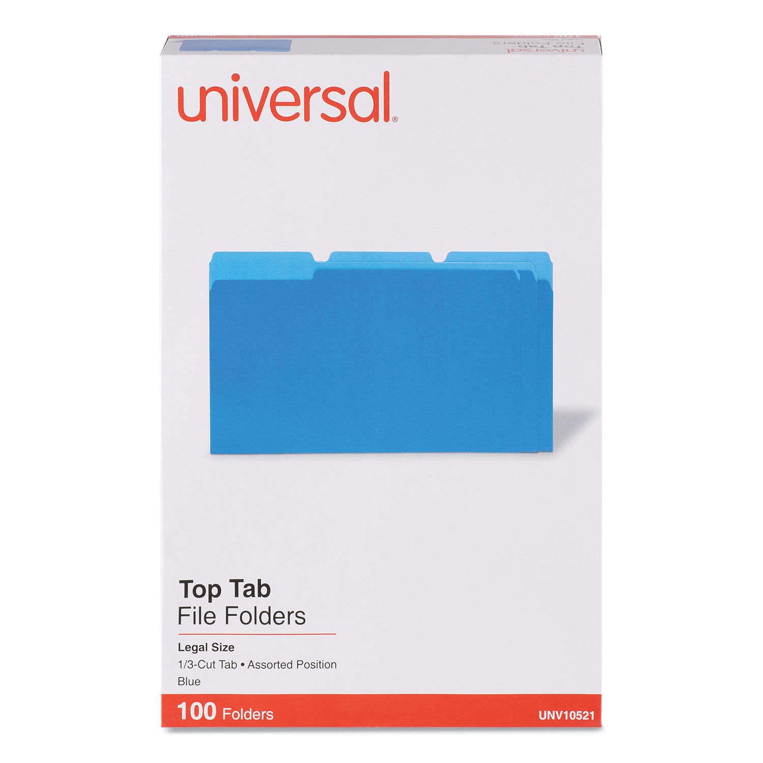 Deluxe Colored Top Tab File Folders by Universalandreg; UNV10521