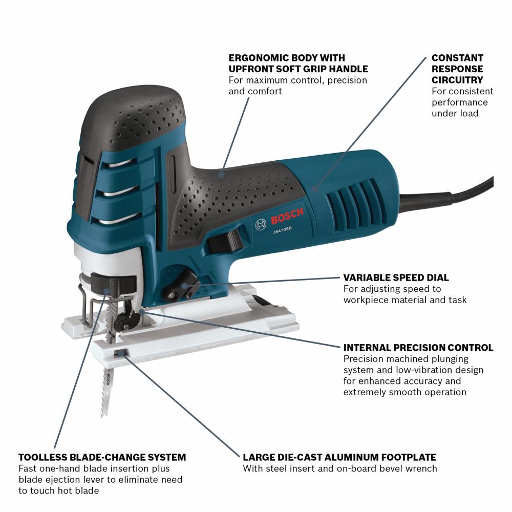 Reconditioned 7 Amp Barrel-Grip Jig Saw ;