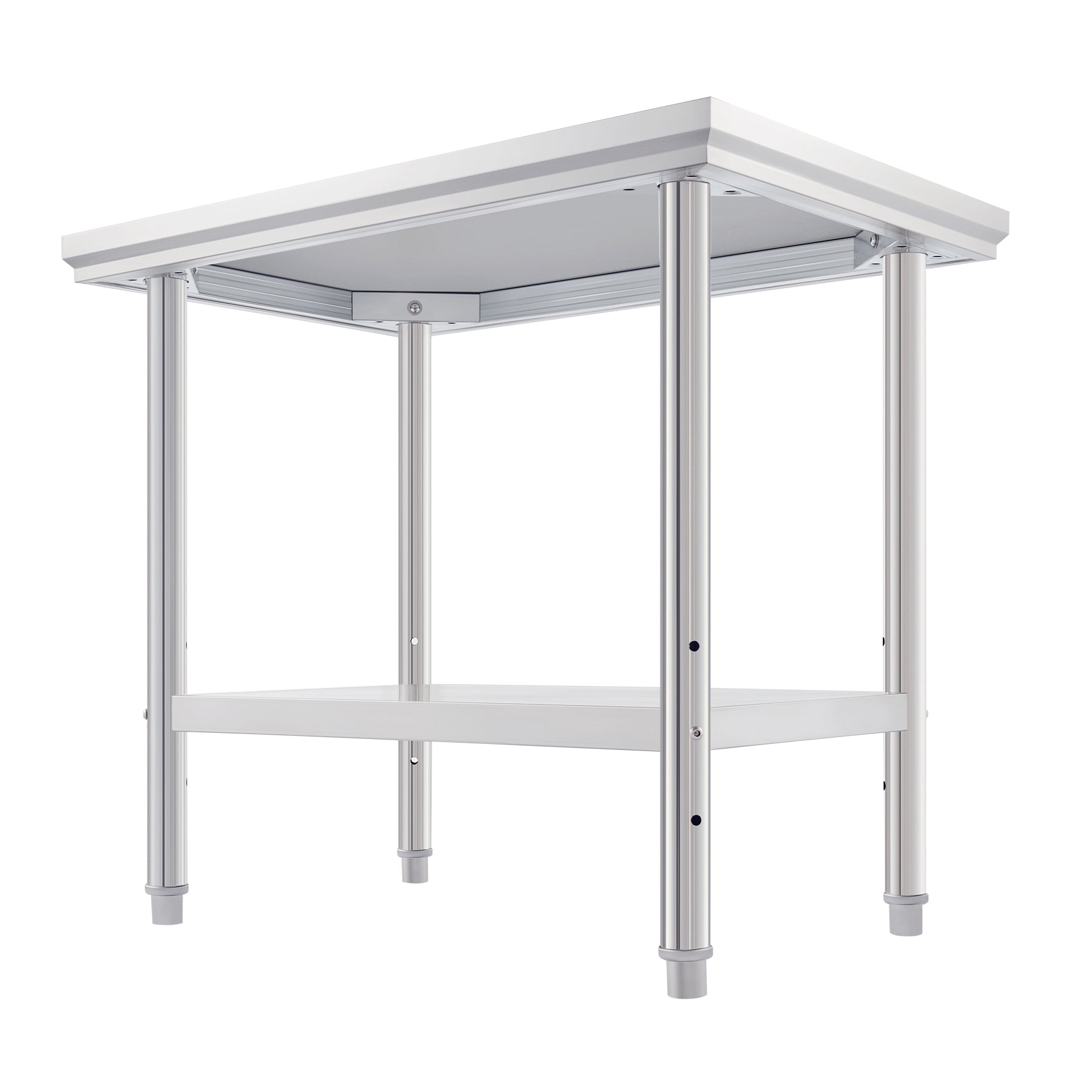 Wilprep Commercial Stainless Steel Kitchen Table w Adjustable Shelf 35x24 Prep Table