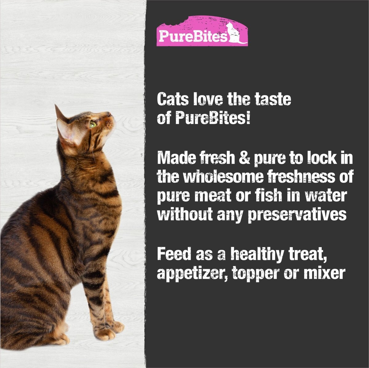 PureBites Mixers 100% Tuna and Salmon in Water Grain-Free Cat Food Trays