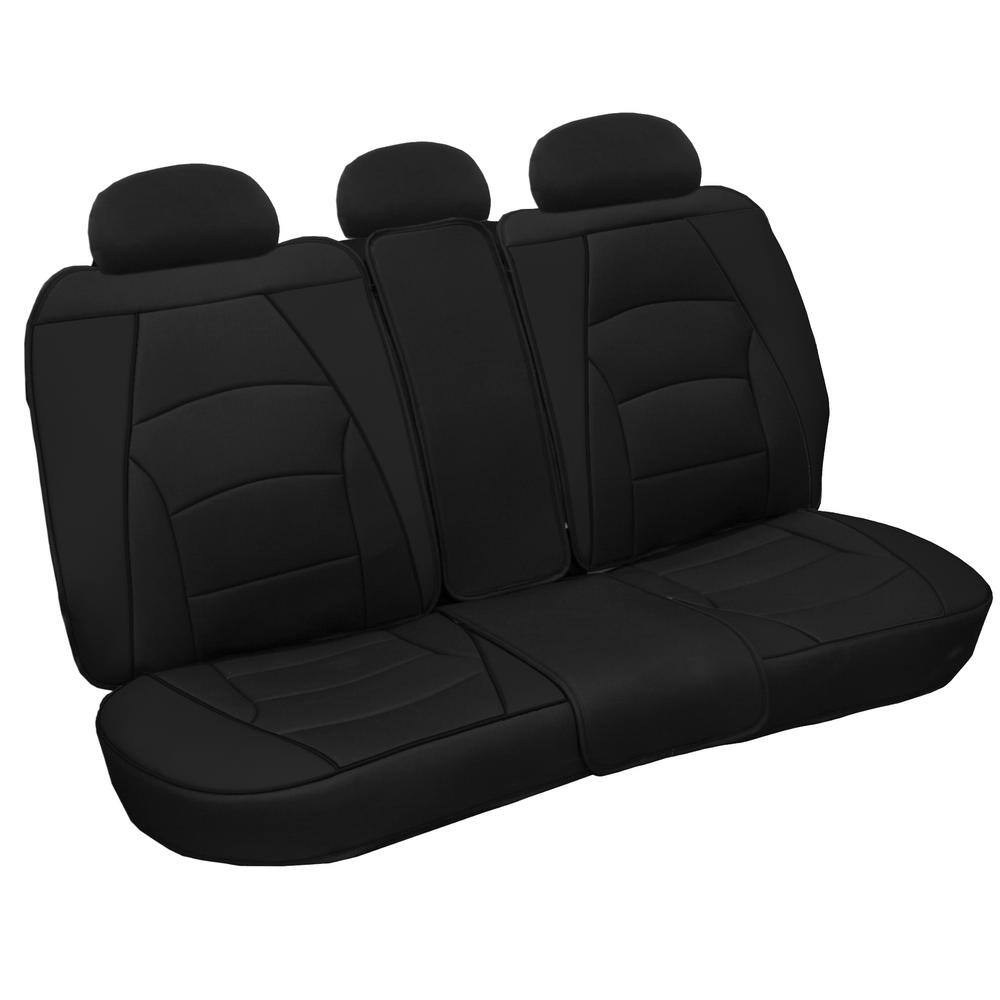 FH Group Ultra-Comfort Leatherette 47 in. x 23 in. x 1 in. Bench Seat Cushions - Rear DMPU205013SOLIDBLACK