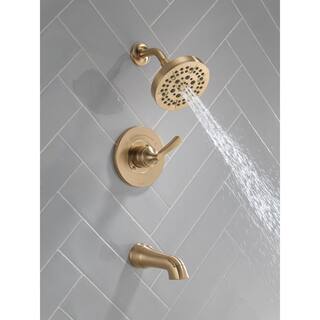 Delta Faryn Single-Handle 5-Spray Tub and Shower Faucet in Champagne Bronze (Valve Included) 144822-CZ