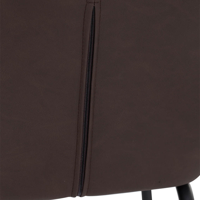 EKON Counter Stool - Brunette & Black