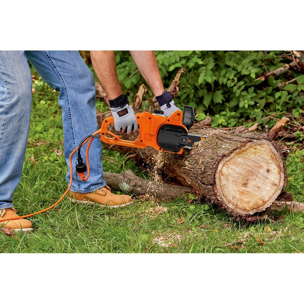 Black amp Decker Becs600 8 Amp 14 In Corded Chainsaw