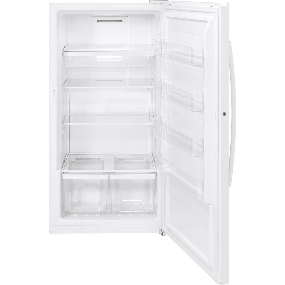 GE Garage Ready 17.3 cu. ft. Frost Free Defrost Upright Freezer in White FUF17DLRWW