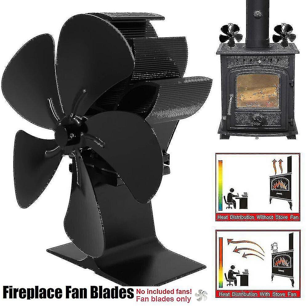 New Hot Air Fan Fireplace Fan Blade Of Fan Burning Wooden Box