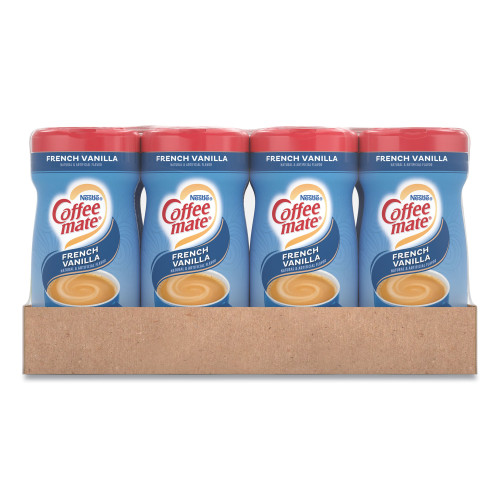 Coffee-mate Non-Dairy Powdered Creamer， French Vanilla， 15 oz Canister， 12/Carton (35775CT)