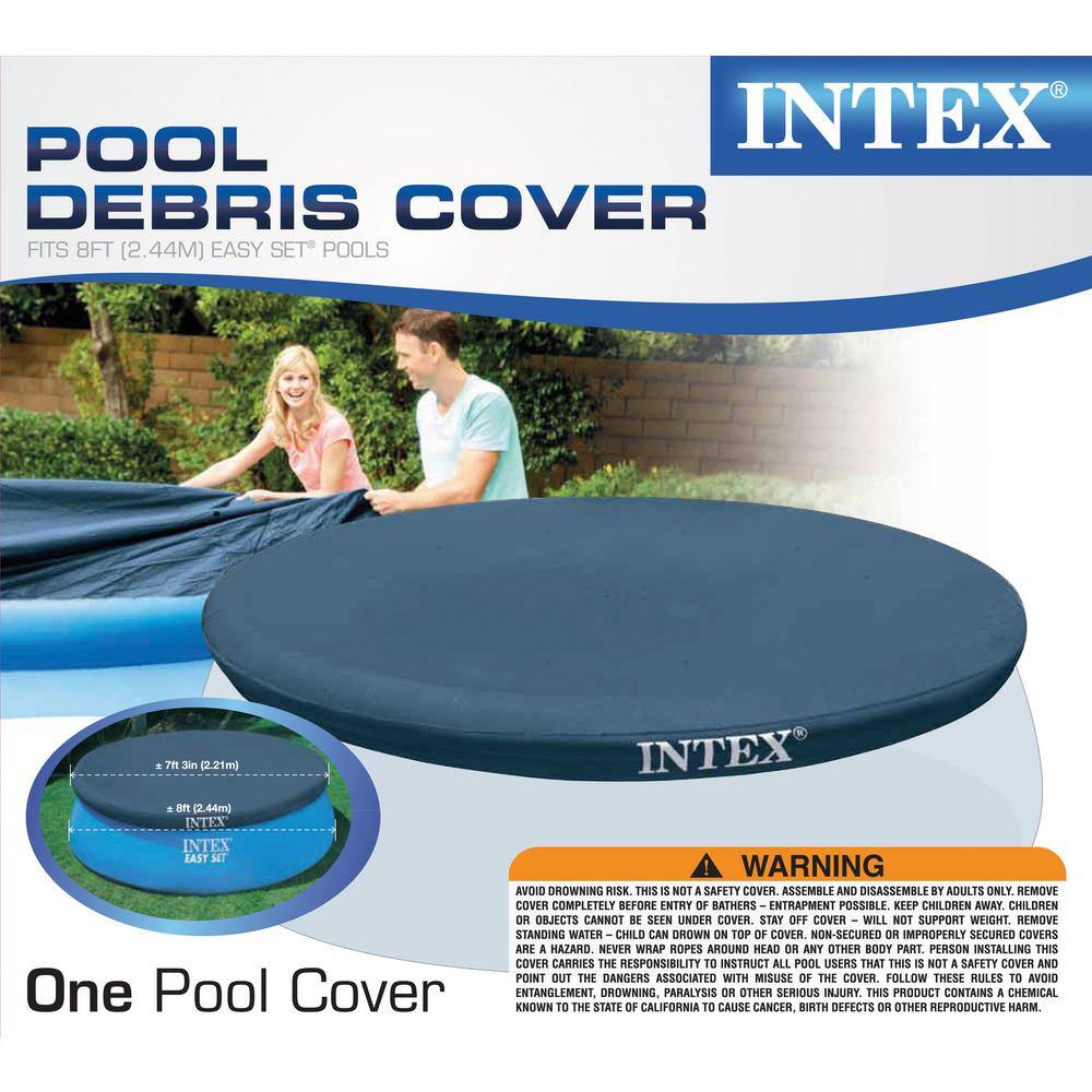 INTEX Easy Set 8 ft. Round Winter Pool Cover 28020E