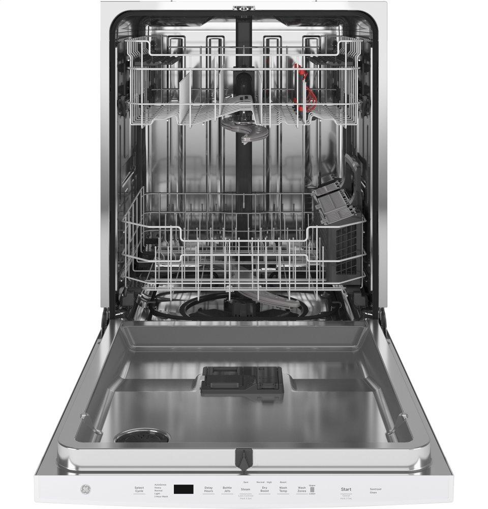 Ge Appliances GDT645SGNWW Ge® Top Control With Stainless Steel Interior Dishwasher With Sanitize Cycle & Dry Boost With Fan Assist