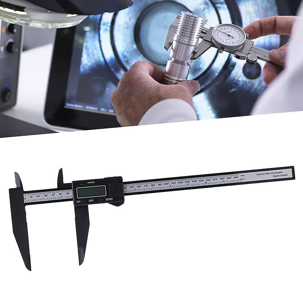 150mm/300mm Digital Electronic Caliper Carbon Ruler With Long Jaw Measuring Tool (300mmelectronic Caliper )