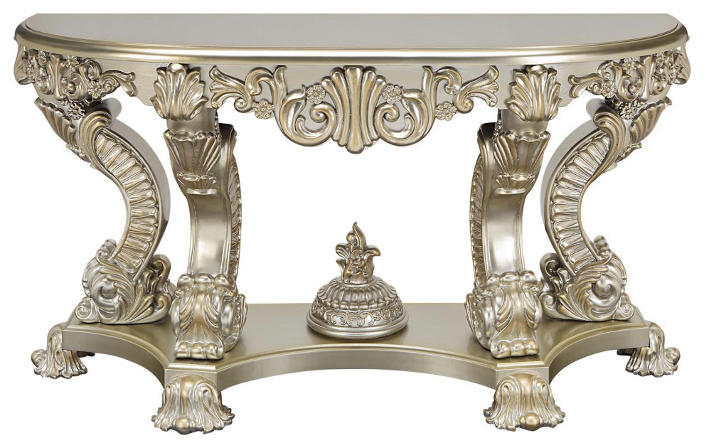 Traditional Sofa Table  Antique Gold   Victorian   Console Tables   by Simple Relax  Houzz