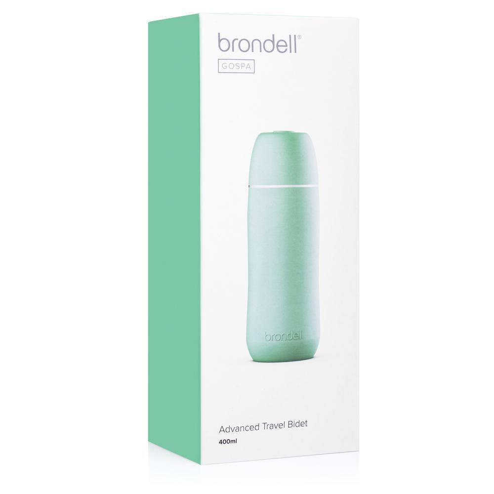 Brondell GoSpa Advanced Portable Travel Bidet with Retractable Nozzle 400 ml in Green GS-84GRN