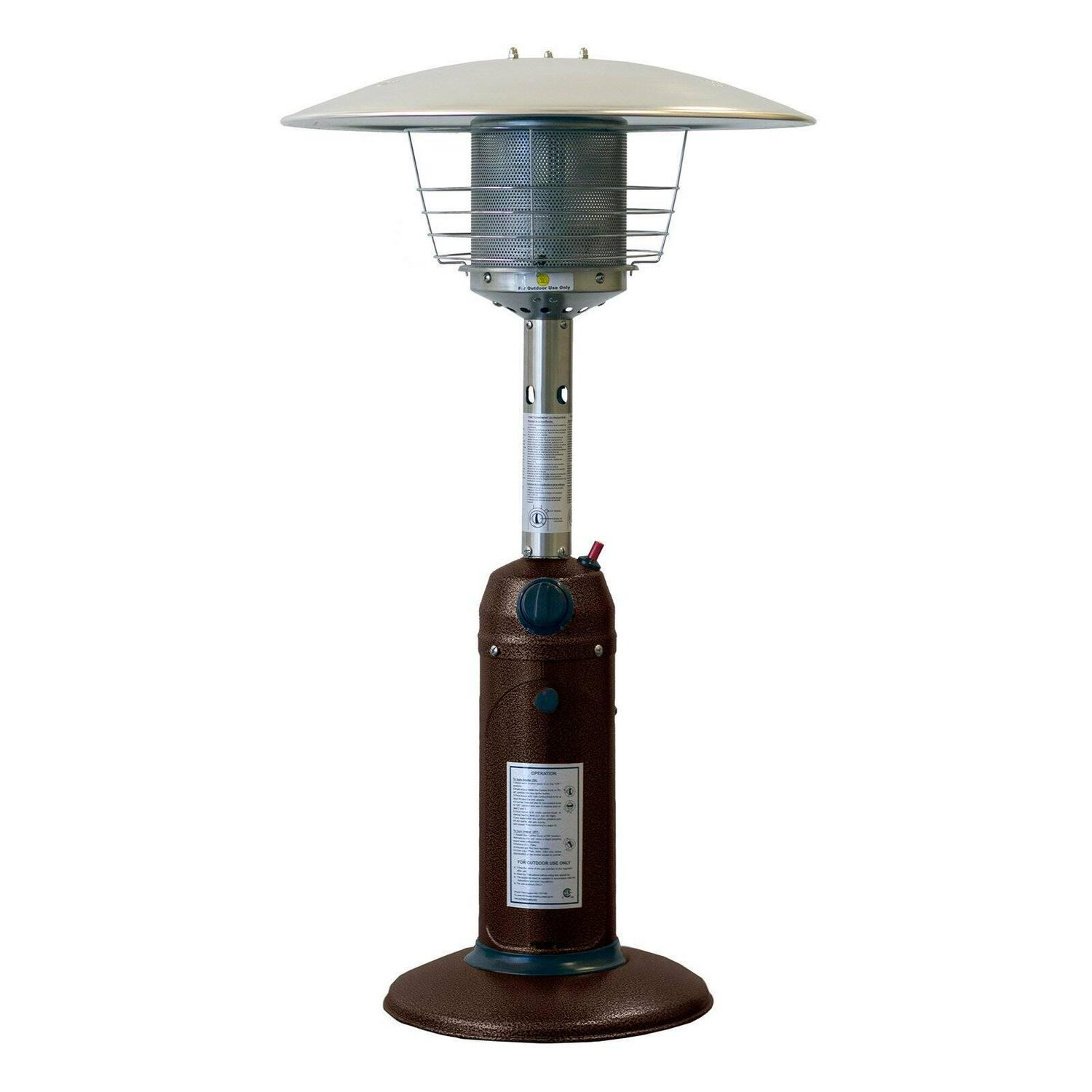 AZ Patio Heater Portable Hammered Bronze Tabletop Heater