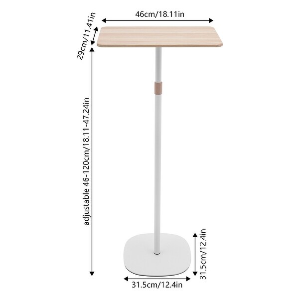 Rectangular Standing Desk Adjustable Side Table