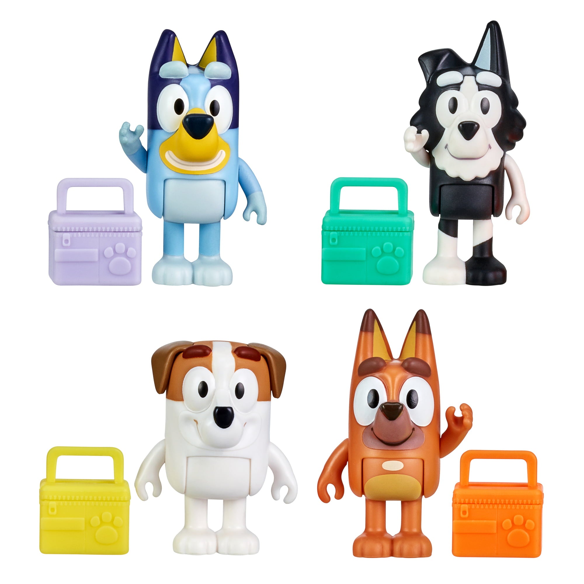 Bluey， School Friends - Bluey， Jack， Pretzel and Mackenzie ，4-Pack， 2.5-3 inch Figures， Preschool， Ages 3+