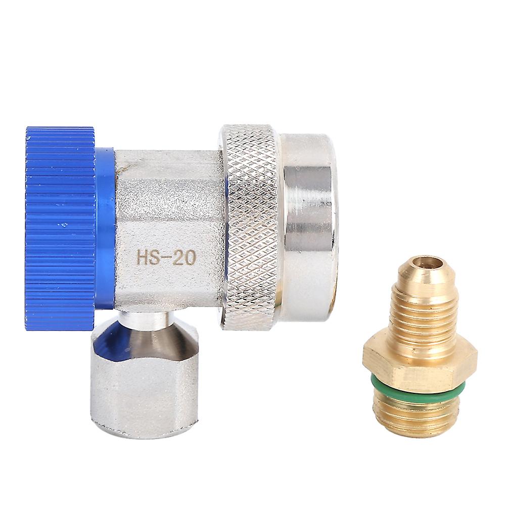 R134a Low Pressure Quick Coupler Adapter Ac Manifold Gauge + Extractor Valve Core