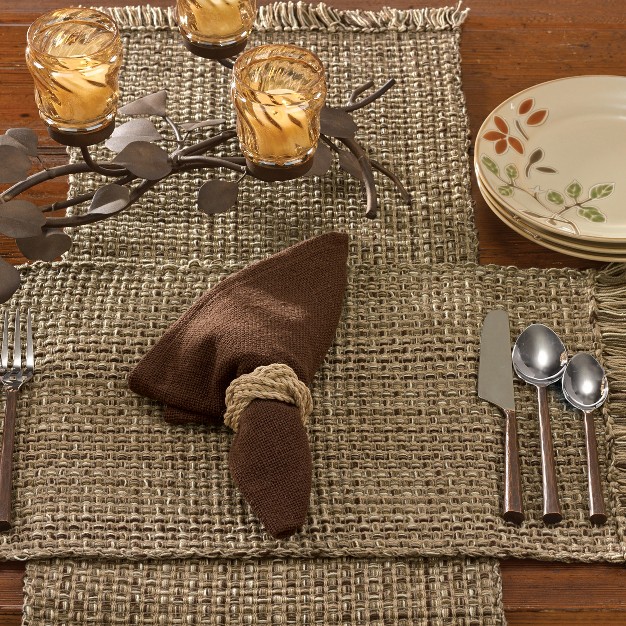 Park Designs Tweed Placemat Set Espresso