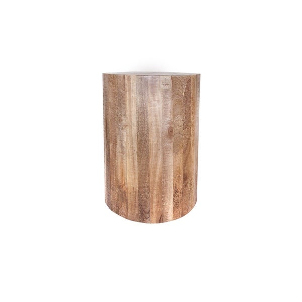 Pinto Solid Round Mango Wood End Table