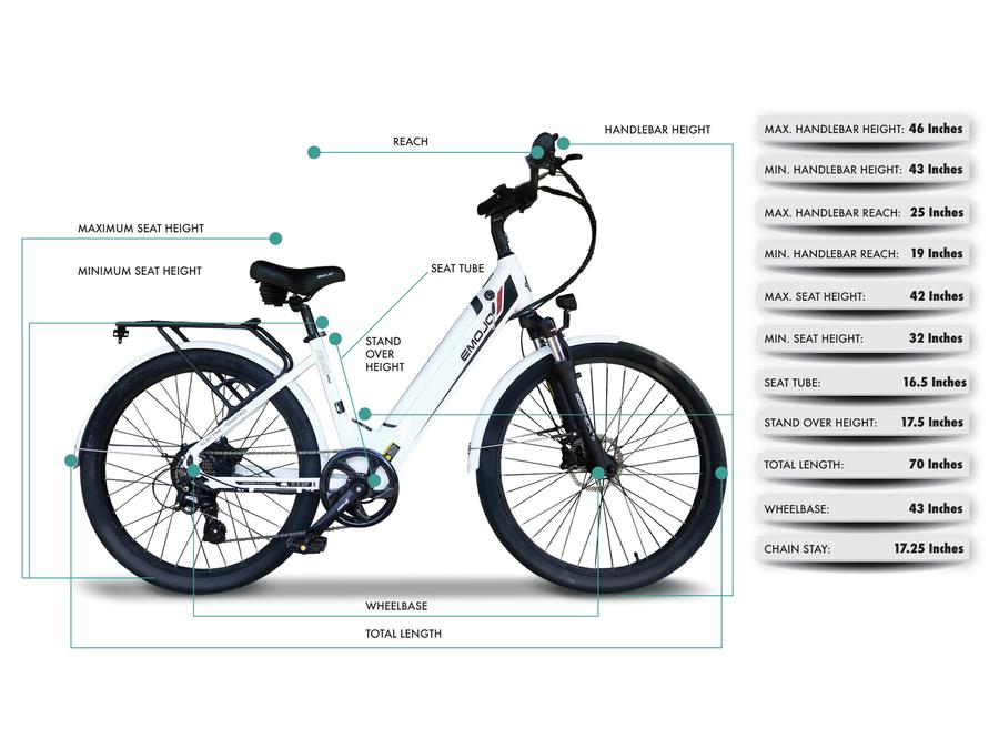 Emojo Panther Pro Step Thru Cruiser Ebike 48V 500W Electric Bike