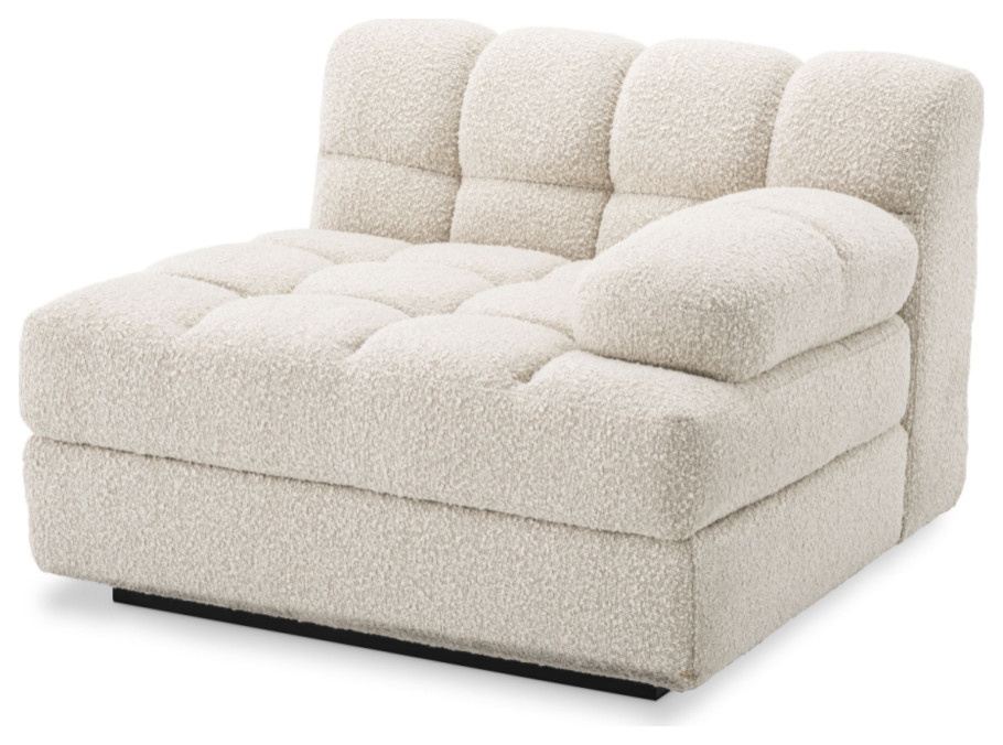 Cream Bouclé Modern Sofa  Eichholtz Dean   Transitional   Armchairs And Accent Chairs   by Oroa   Distinctive Furniture  Houzz