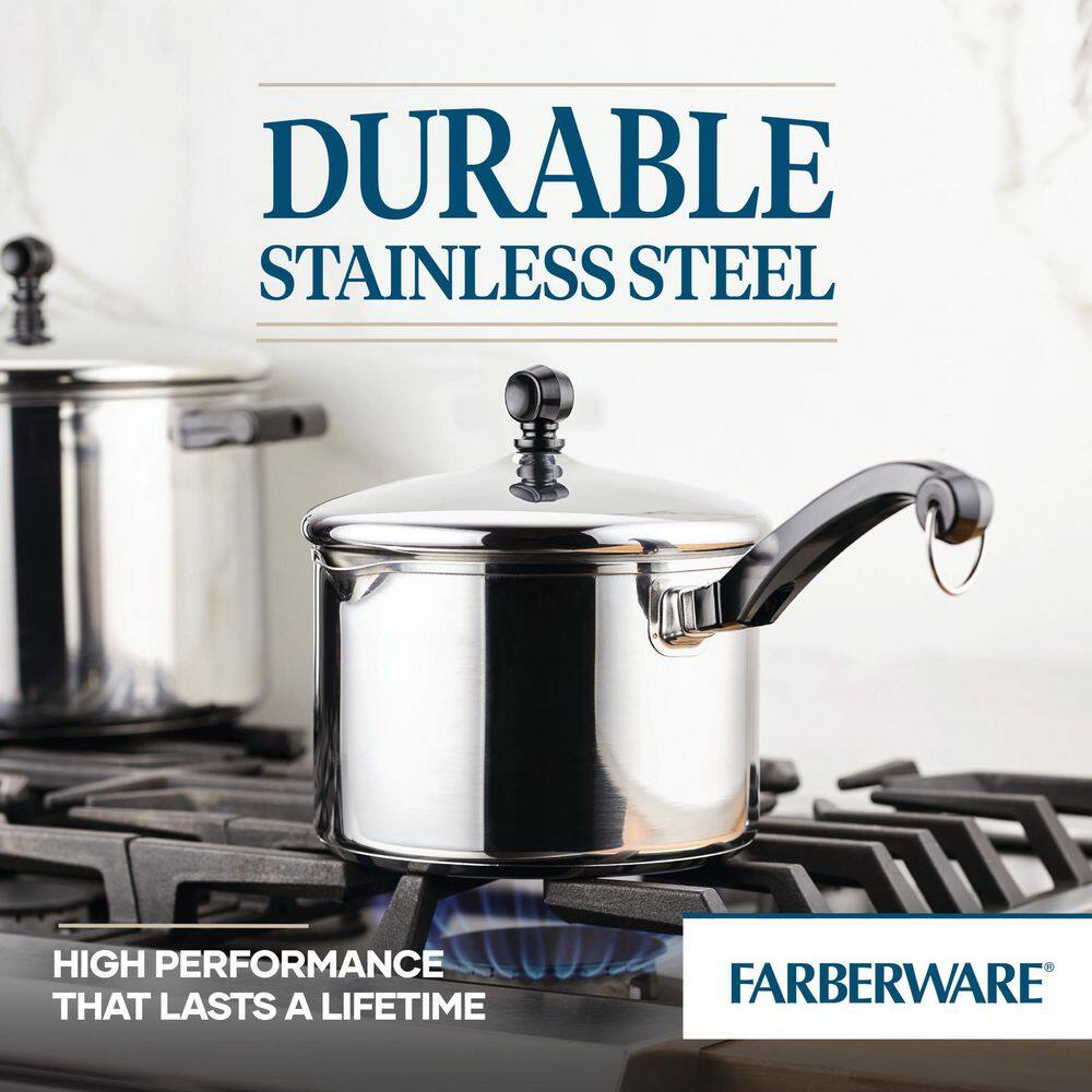 Farberware Classic Series 3 qt. Stainless Steel Sauce Pan with Lid 70754