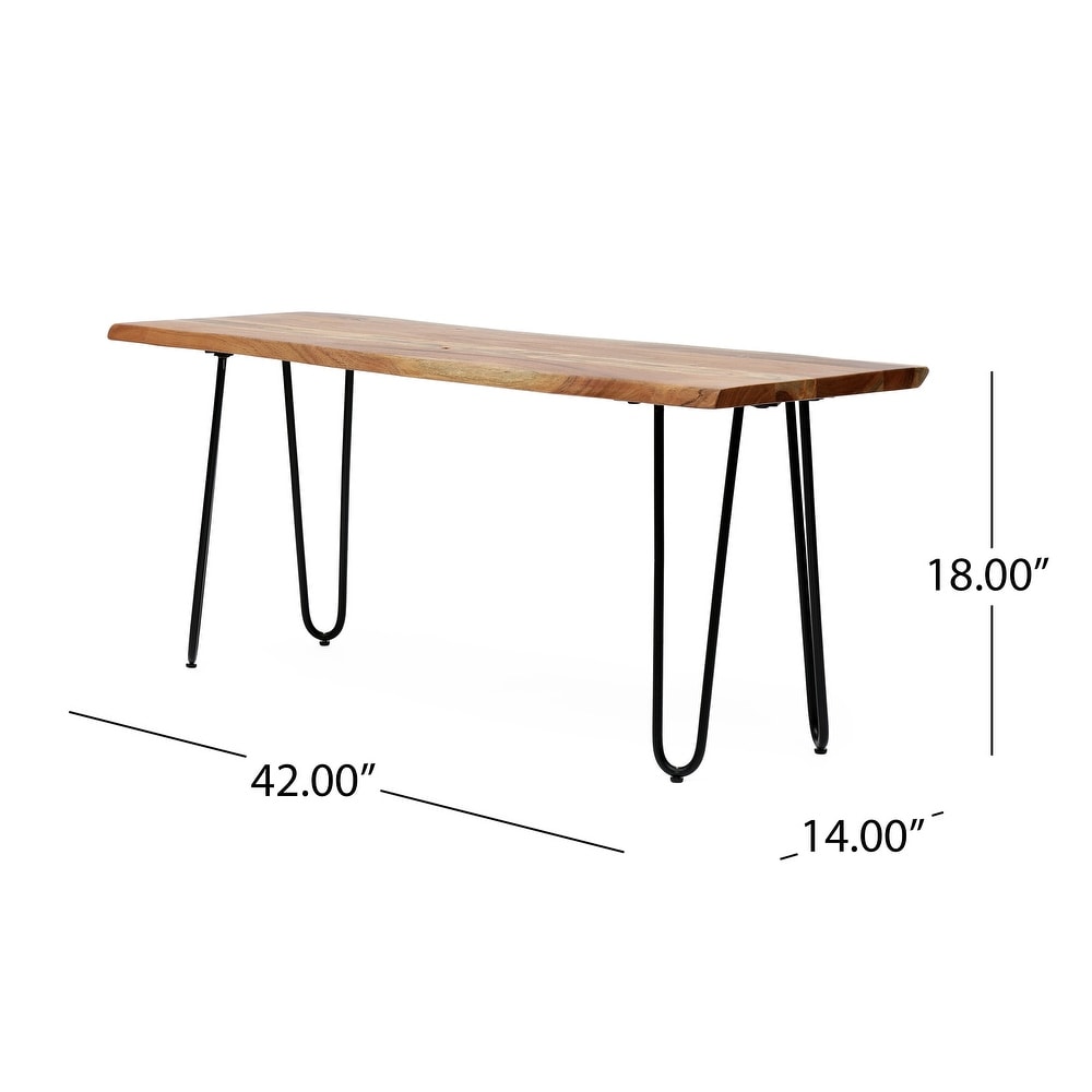 Plumb Acacia Wood Dining Bench by Christopher Knight Home