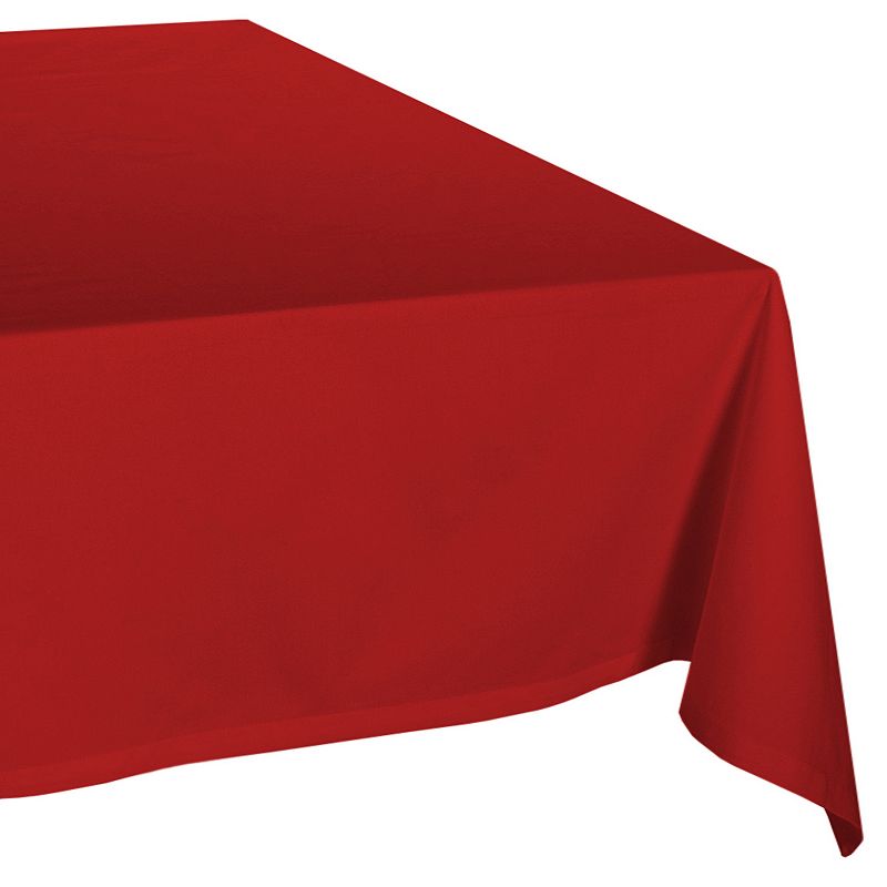 120 Brick Red Solid Classic Rectangular Table Cloth