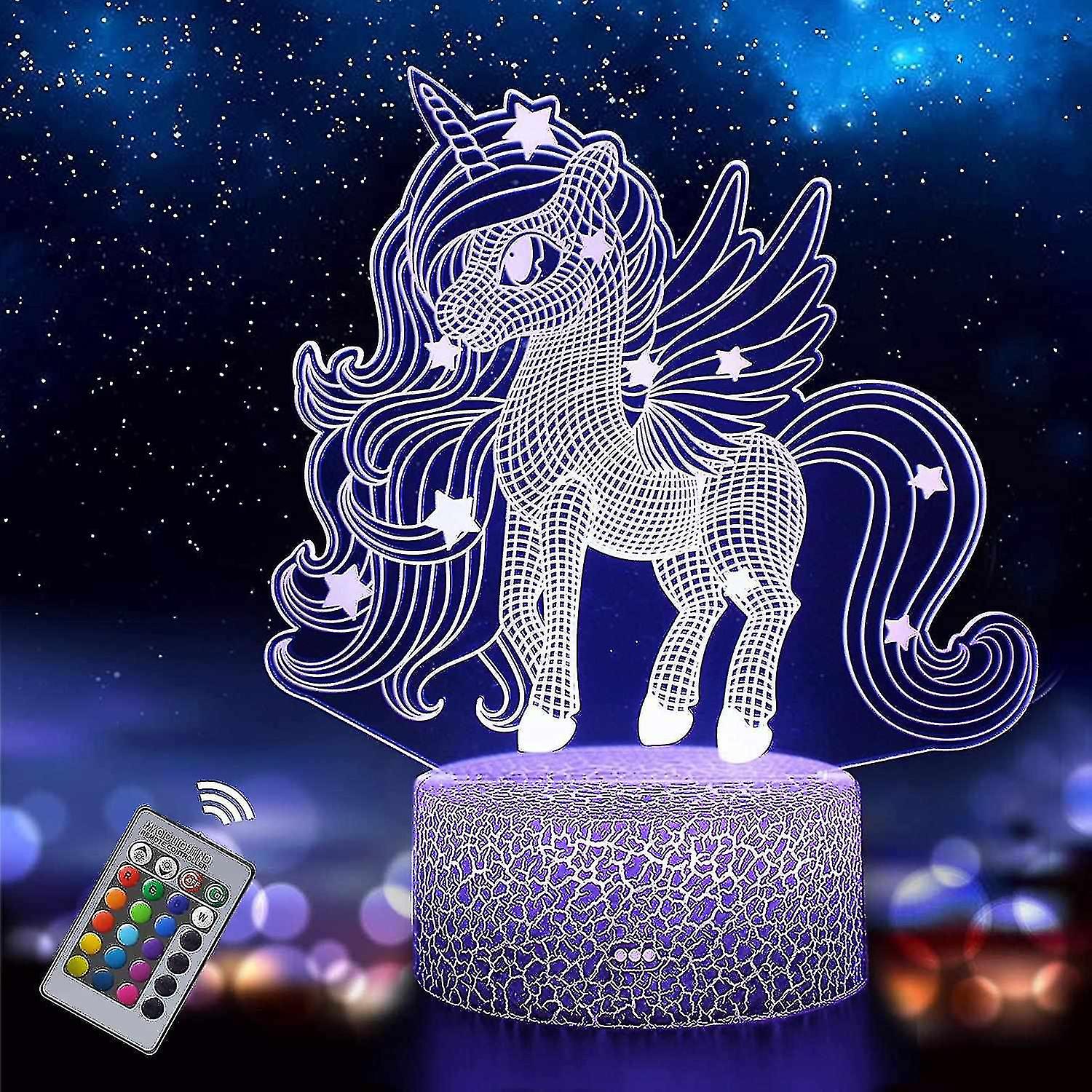 Christmas Unicorn Night Light For Kids， Unicorn Toys For Girls