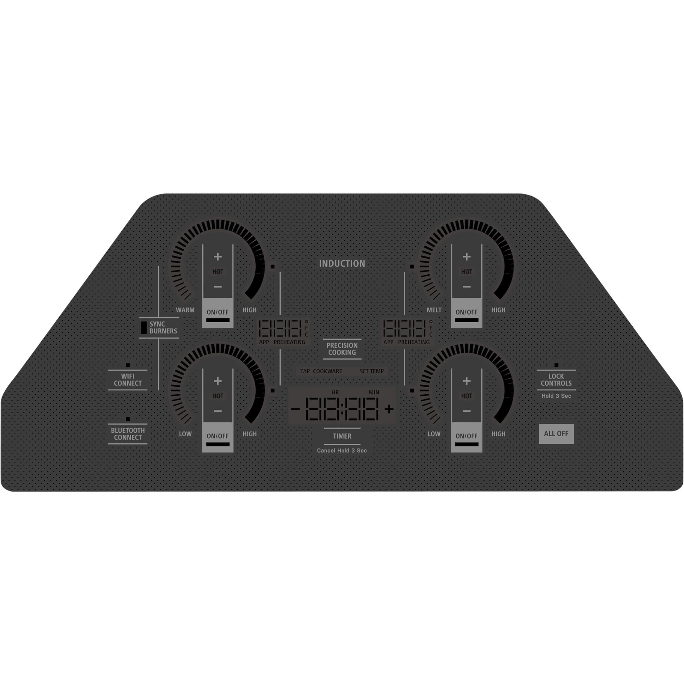 Monogram 30-inch Built-In Induction Cooktop with Wi-Fi Connect ZHU30RDTBB