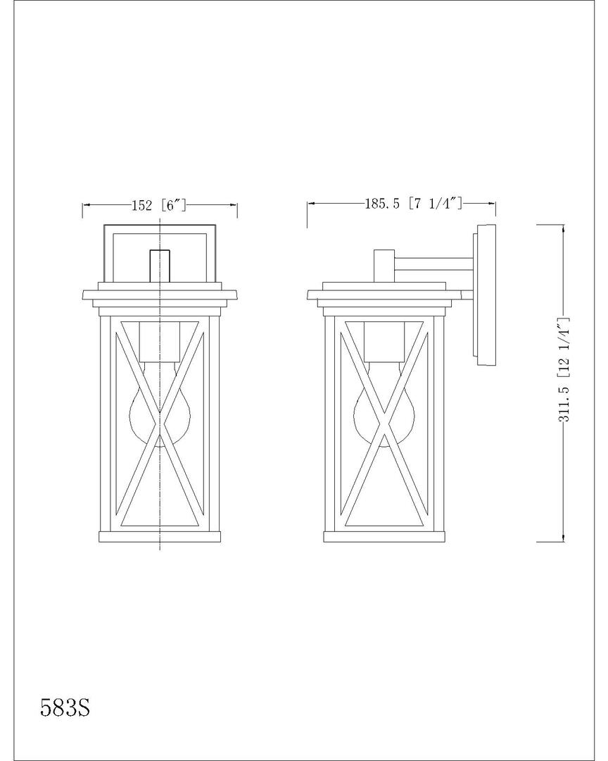 Z-Lite 583SBK