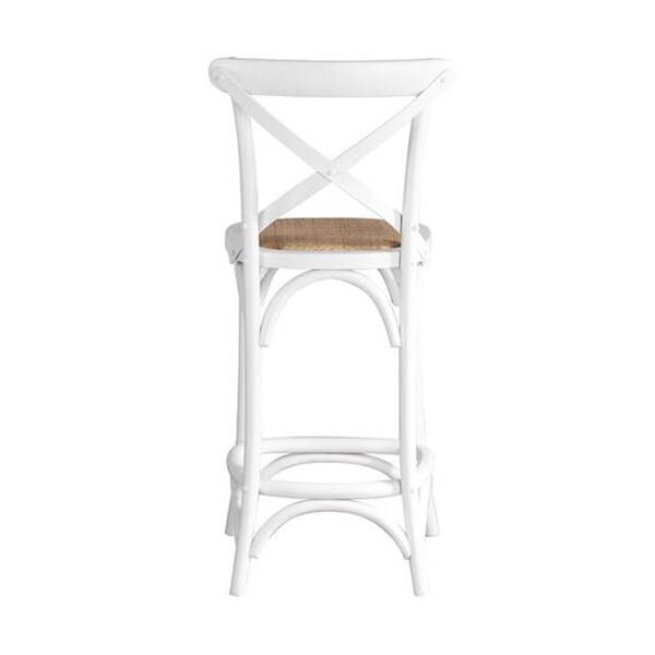 Bister Counter White Stool (Set of 3) - 40