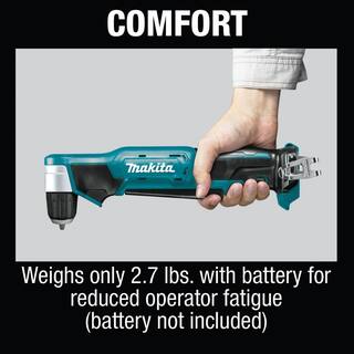 Makita 12V max CXT Lithium-Ion Cordless 38 in. Right Angle Drill (Tool-Only) AD04Z