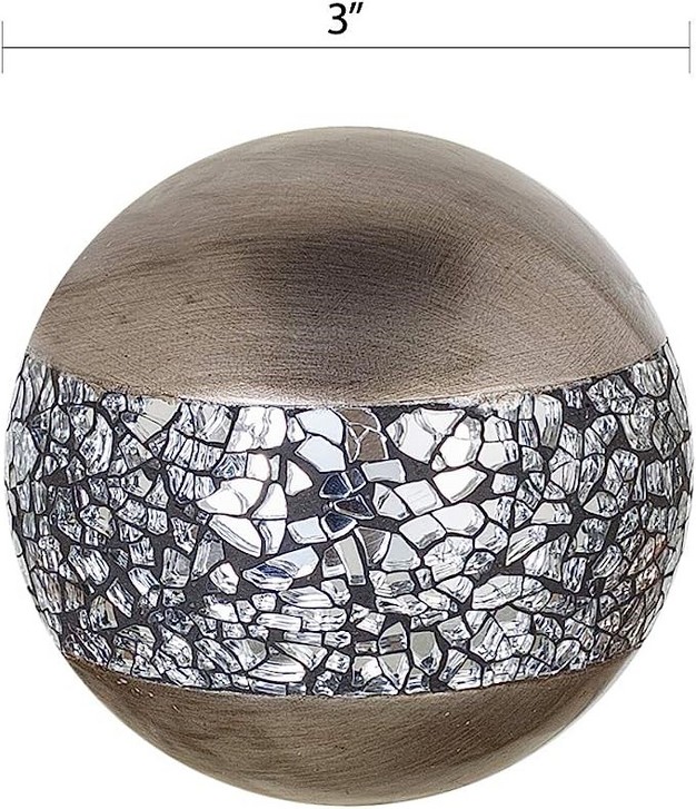 Creative Scents Schonwerk Silver Decorative Orbs