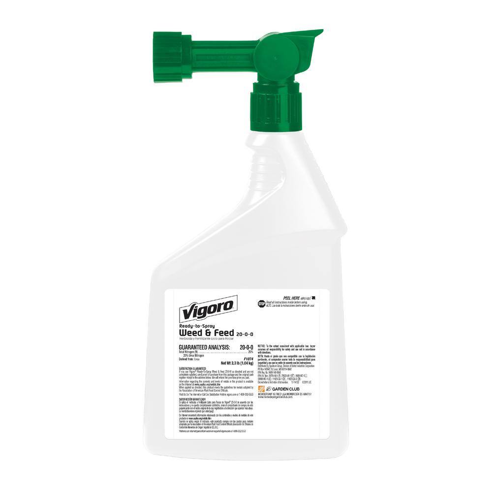 Vigoro 32 oz. 7500 sq. ft. Spring Ready-to-Spray Concentrate Weed and Feed Lawn Fertilizer HG-52511-2