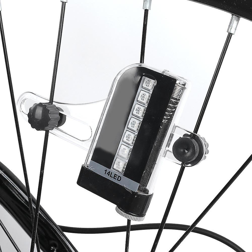 14 Led Bicycle Bike Doublesided Wheels 30 Pictures True Color Light Dual Sense Night Lamp