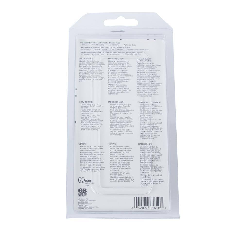 Gardner Bender 1 in. x 10 ft. Repair Tape Gray (Case of 5) HTP-1010GRY