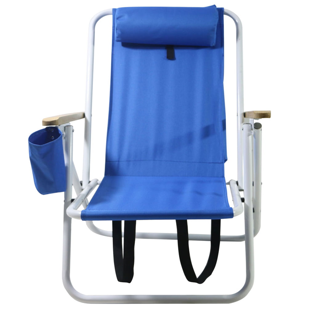 Portable Folding Fishing Chair Outdoor Camping Leisure Picnic Back Beach Adjustable Headrest Chair